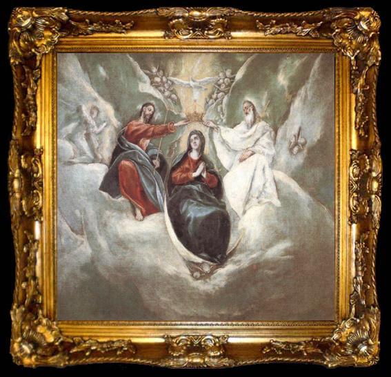 framed  Diego Velazquez Coronation of the Virgin (df01), ta009-2